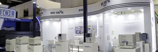 Estande da BioClin na Feira Hospitalar 2019