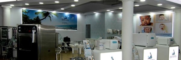 Estande da Cristófoli  na Feira Hospitalar 2019