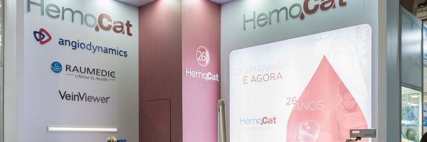 Estande da Hemocat na Feira Hospitalar 2018