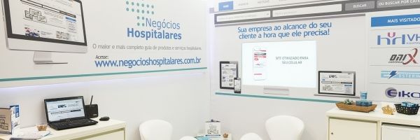 Estande da Negócios Hospitalares na Feira Hospitalar 2018